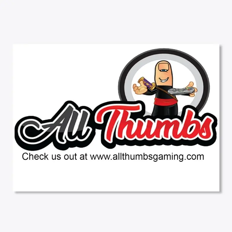 all thumbs website sticker